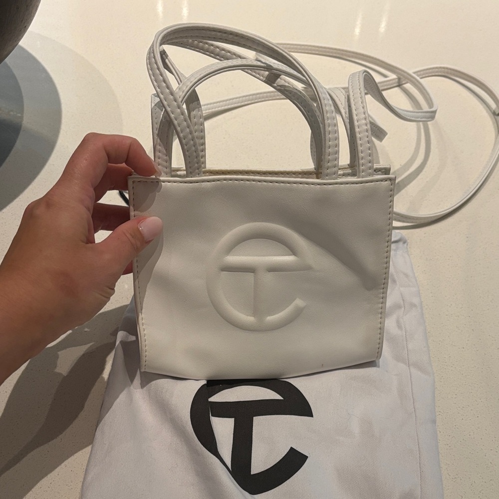 Telfar Mini Bag in Classic White